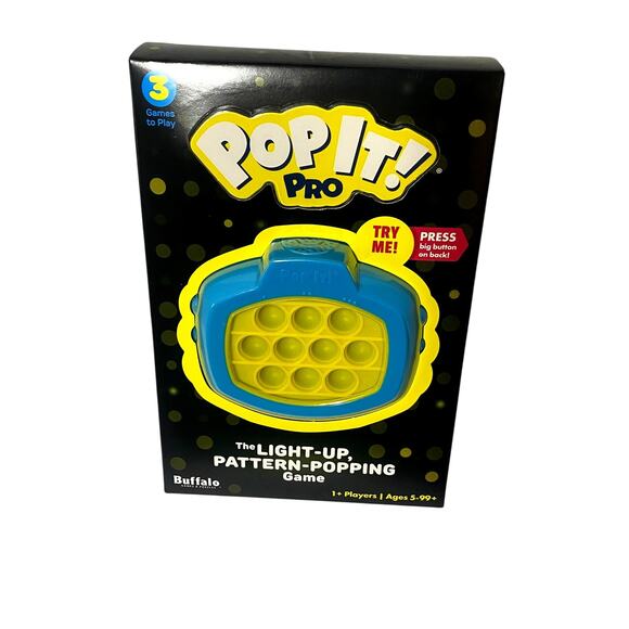Pop It! Pro NEW The Original Light Up Pattern Popping Fidget Game Buffalo - Picture 1 of 6